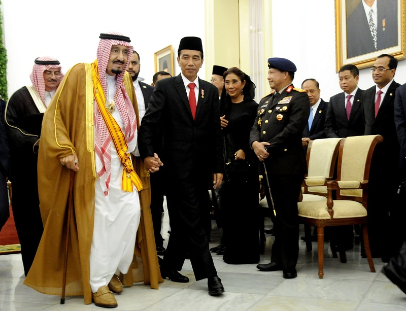 raja salman dan jokowi