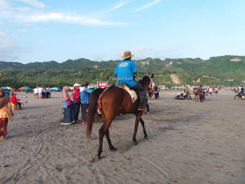 berkuda di pantai parangtritis